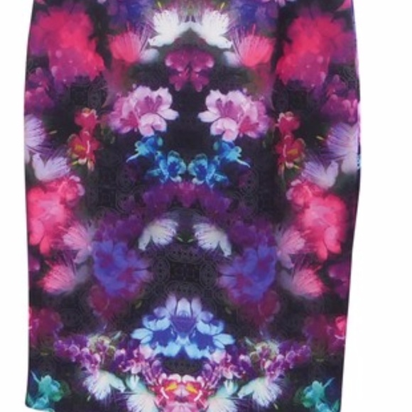 Betsy Johnson multicolor floral print dress NWT - Picture 6 of 7